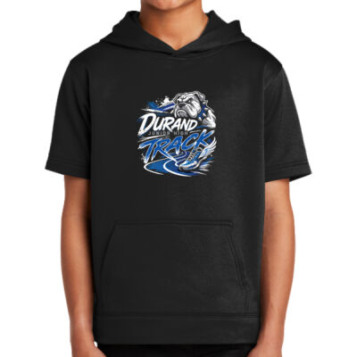 Durand JH Track 2026 - Youth Sport Wick ® Fleece Short Sleeve Hooded Pullover Thumbnail