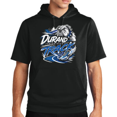 Durand JH Track 2026 - Sport Wick ® Fleece Short Sleeve Hooded Pullover Thumbnail
